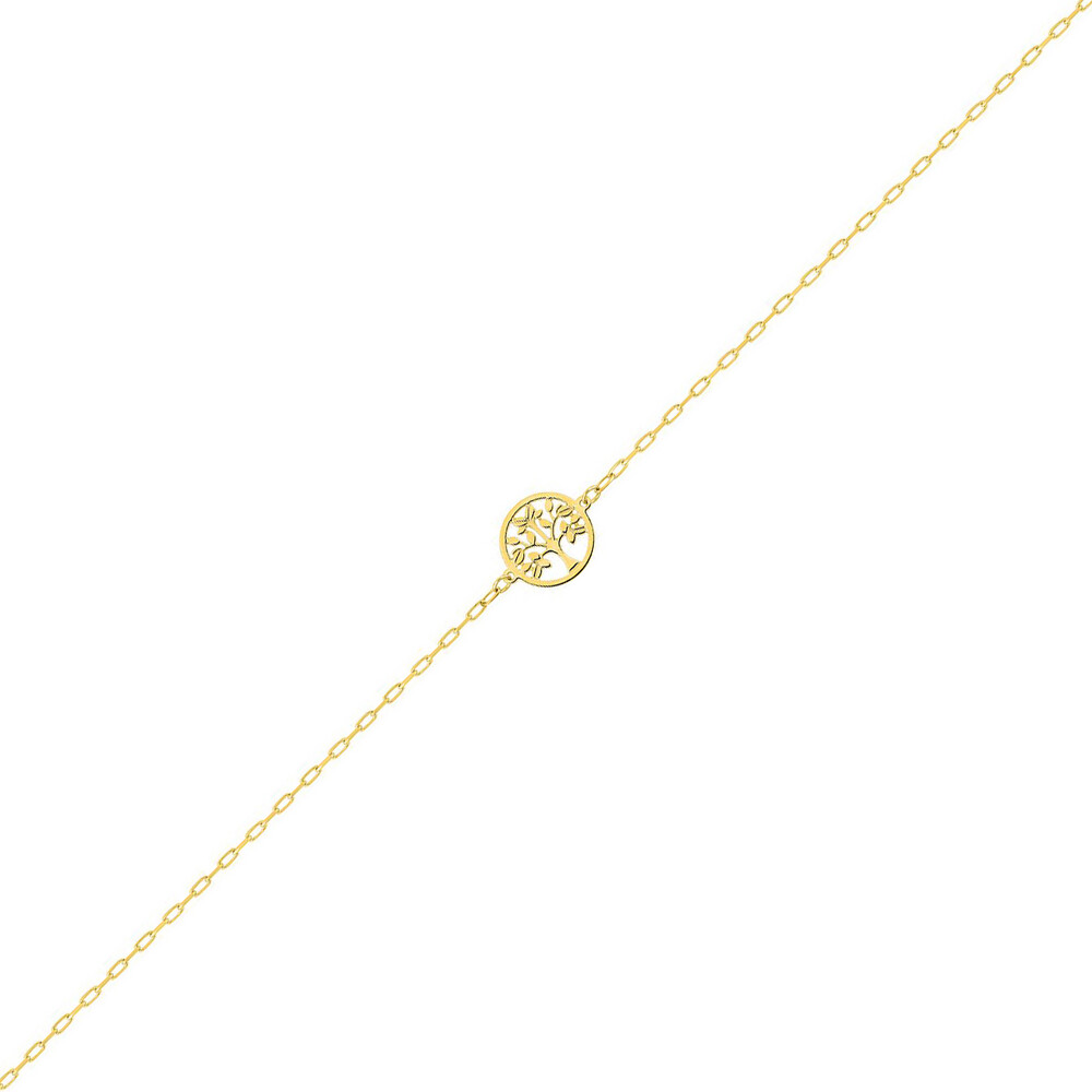 Photo de Bracelet Arbre de Vie Floral - Or Jaune 9ct