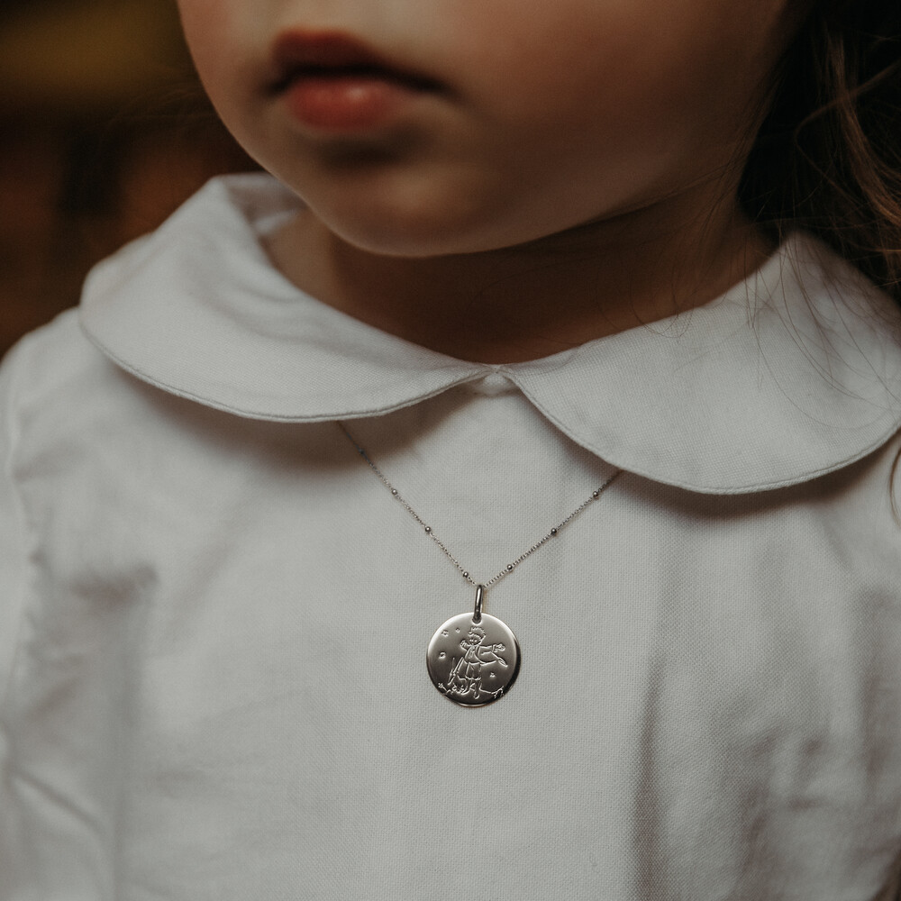 Photo de Médaille Petit Prince au vent - Argent massif
