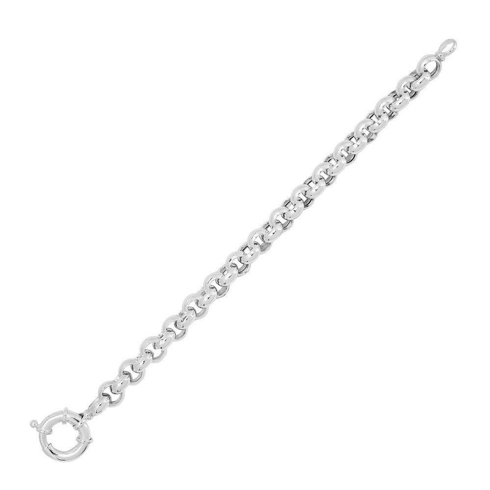 Photo de Bracelet Jaseron Rond 19cm - Argent massif
