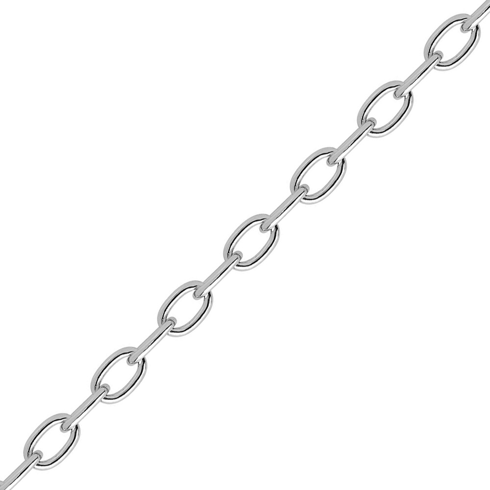 Photo de Bracelet maille forçat arrondi 19cm - Argent massif