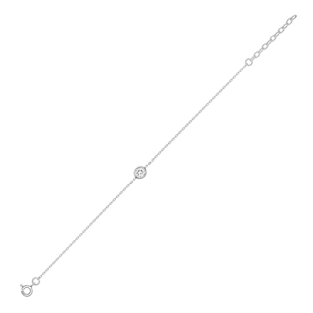 Photo de Bracelet zirconium - Argent massif