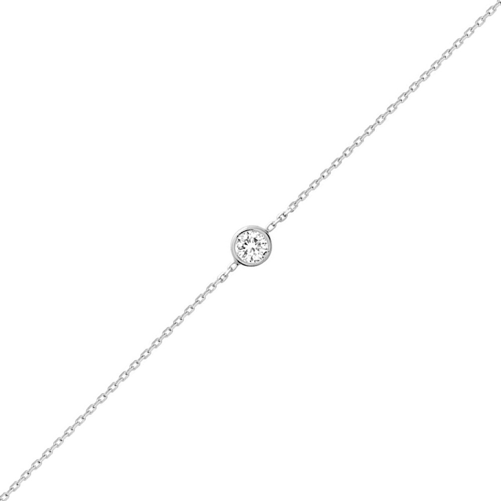 Photo de Bracelet zirconium - Argent massif