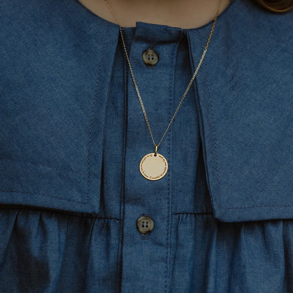 Photo de Médaille citation "Le Petit Prince" - Or jaune 9ct