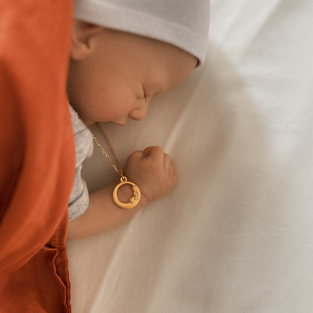 Photo de Médaille Petit Prince ajourée - Or jaune 18ct