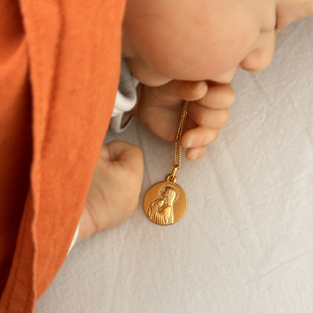 Photo de Médaille Vierge mère du créateur - Or jaune 9ct