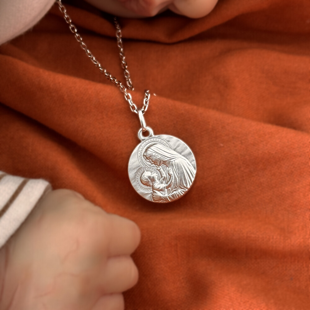 Photo de Médaille Médaille Notre Dame de douceur - Or blanc 9ct