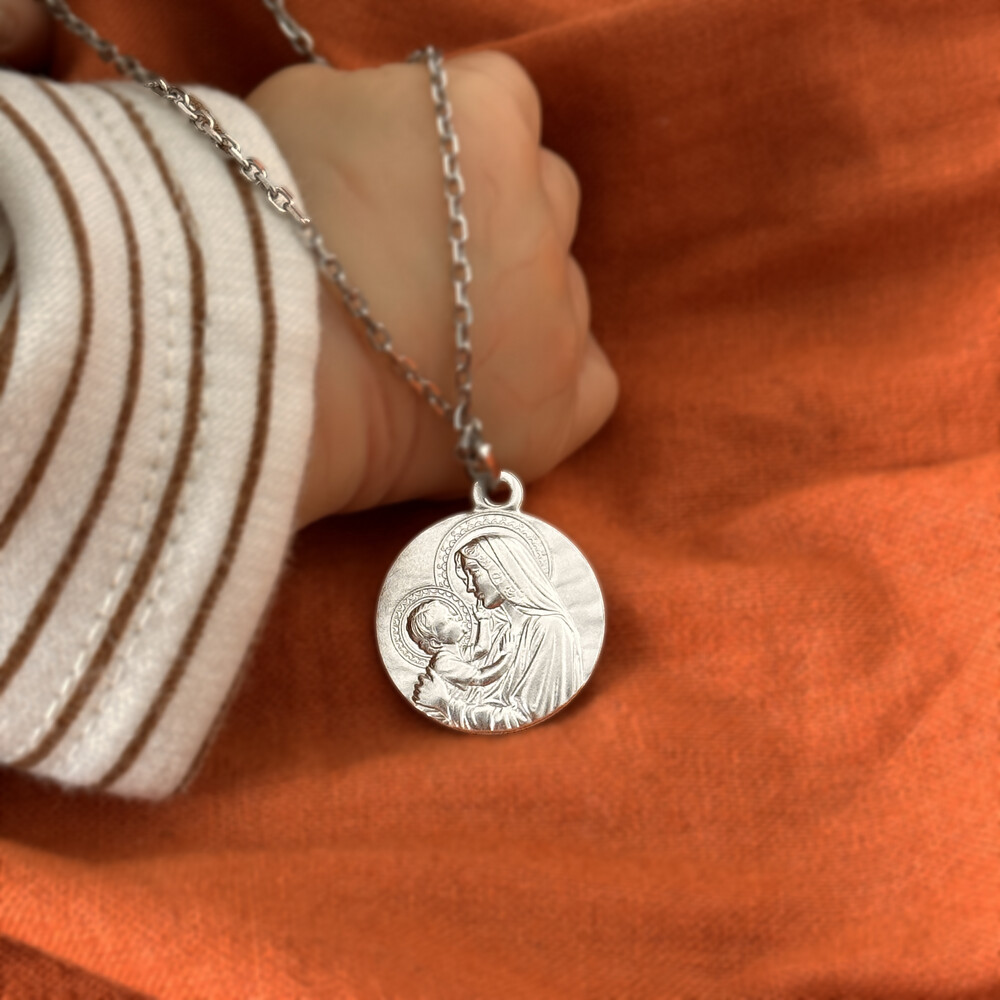 Photo de Médaille Médaille Notre Dame de douceur - Argent massif