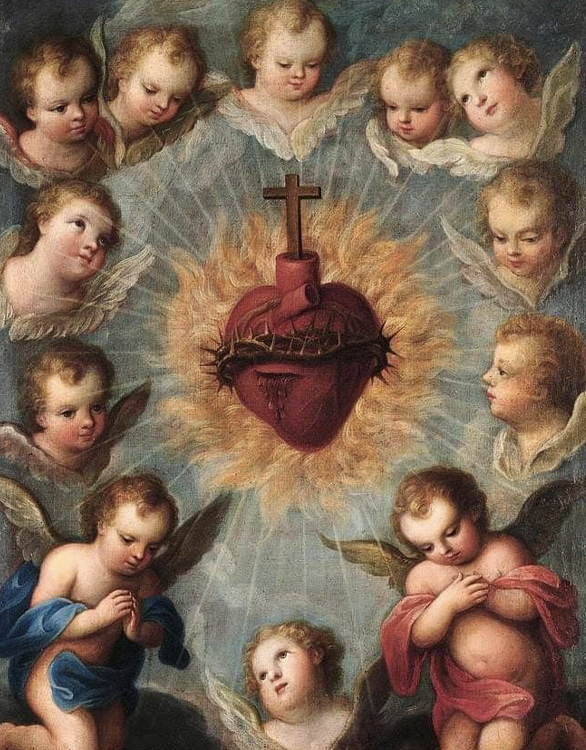 Lot De 5 Scapulaires Catholiques Sacré-Cœur De Jésus / Notre-Dame Du Carmel - Marron