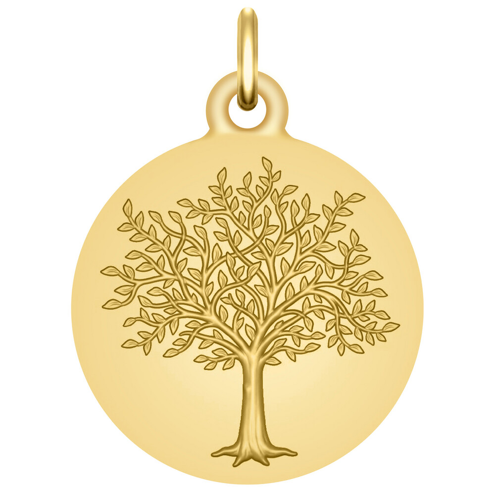 Photo de Médaille Arbre de vie Princier - Or jaune 18ct