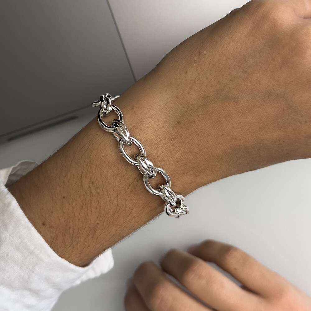 Photo de Bracelet Jaseron 20cm - Argent massif
