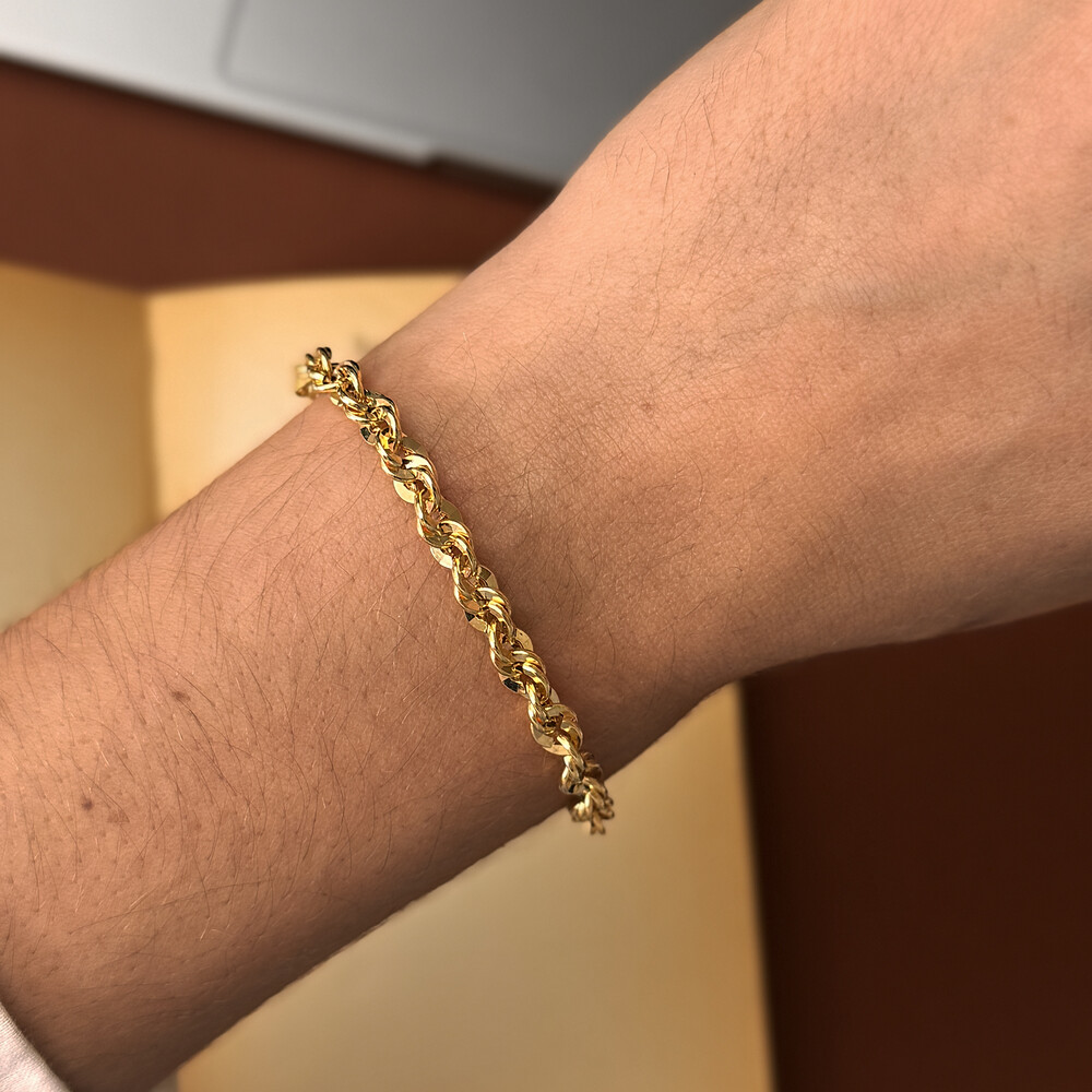 Photo de Bracelet Corde d’Or - Or Jaune 18ct
