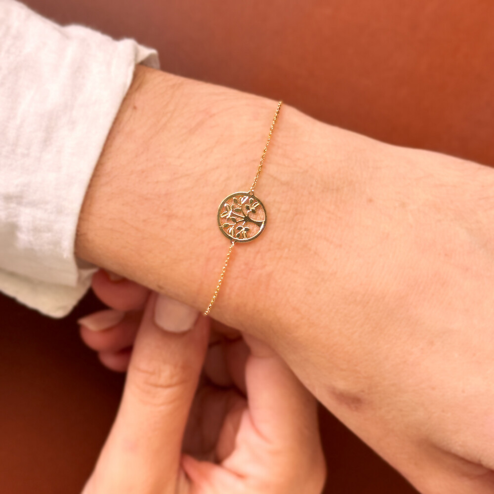 Photo de Bracelet arbre de vie - Or jaune 18ct