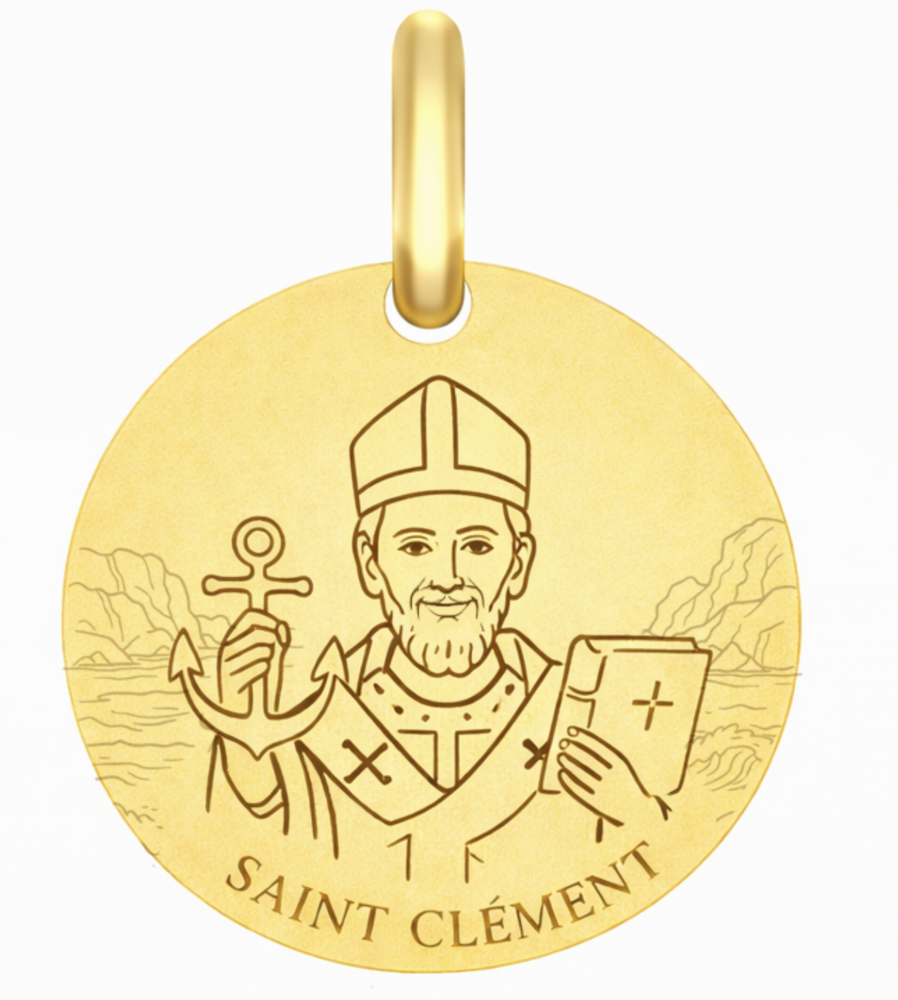 Photo de Médaille Saint Clément - Or jaune 9ct
