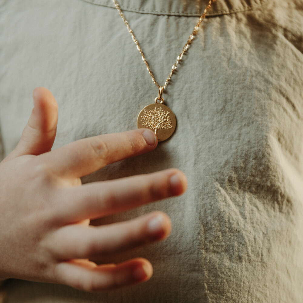 Photo de Médaille Arbre de vie Princier - Or jaune 9ct