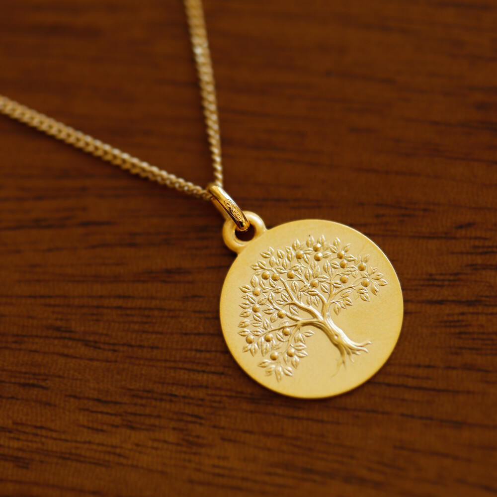Photo de Médaille Arbre fruitier - Or jaune 9ct