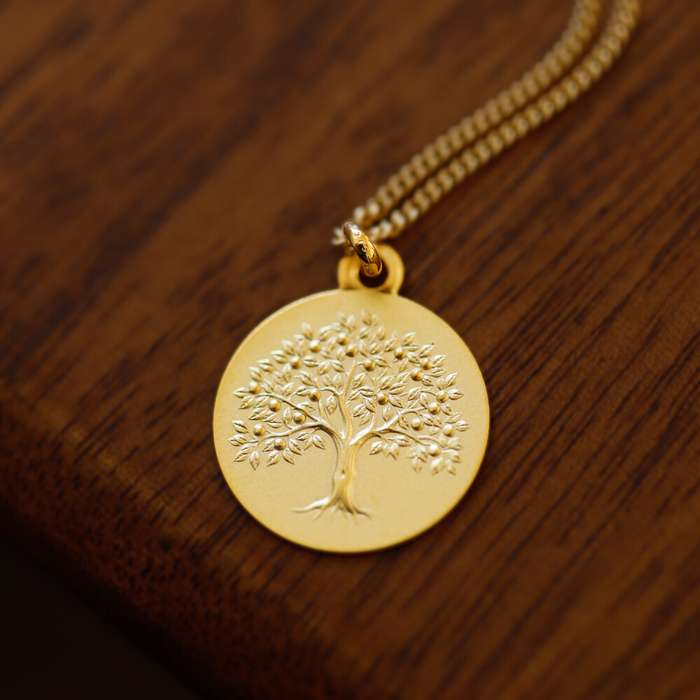 Photo de Médaille Arbre fruitier - Or jaune 18ct