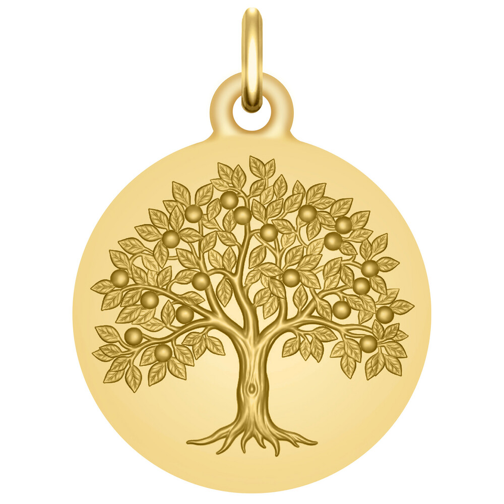 Photo de Médaille Arbre fruitier - Or jaune 18ct