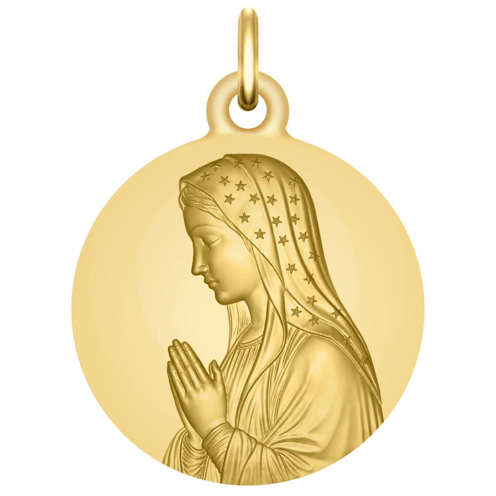 Photo de Médaille Vierge d'Espérance - Or jaune 9ct